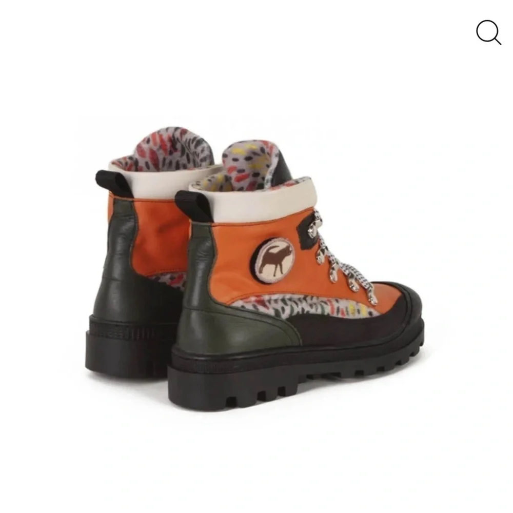 Wolf & Rita Kids Orange and Black Boots